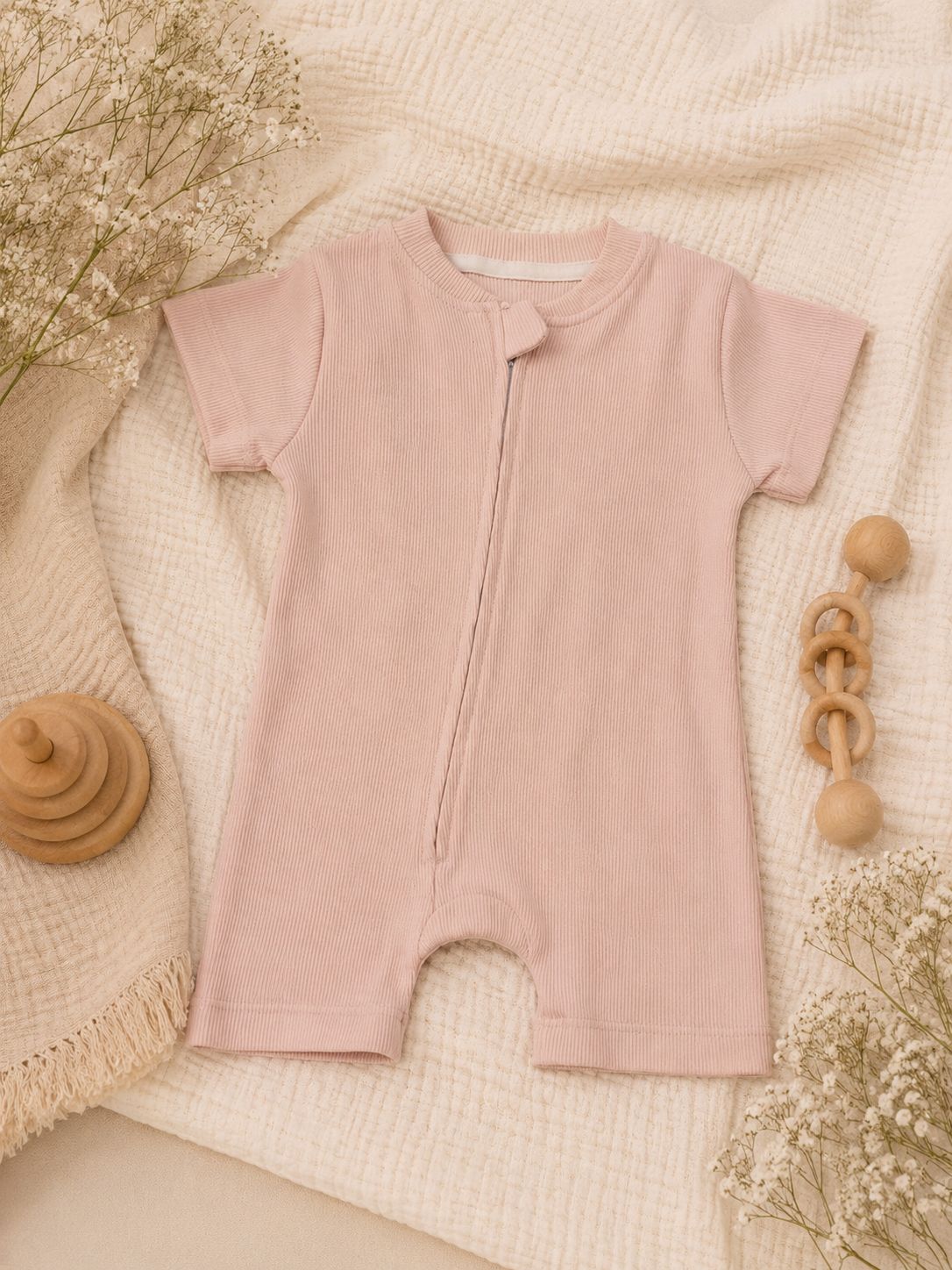 Cotton Ribbed Jumpsuit