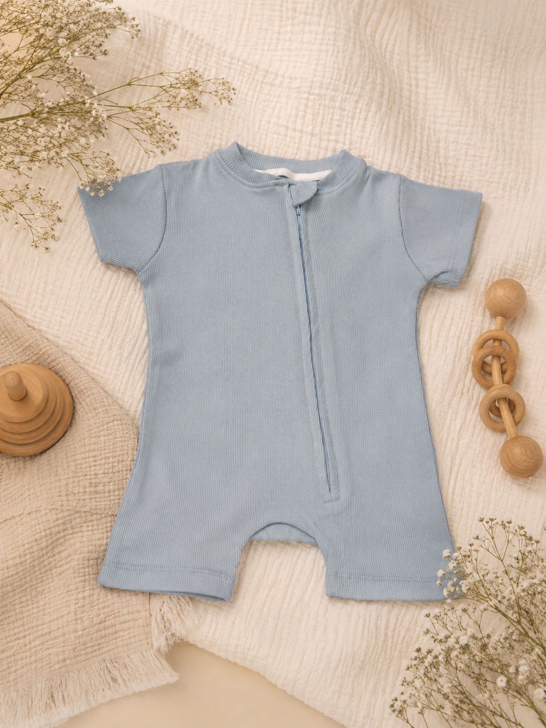Cotton Ribbed Jumpsuit