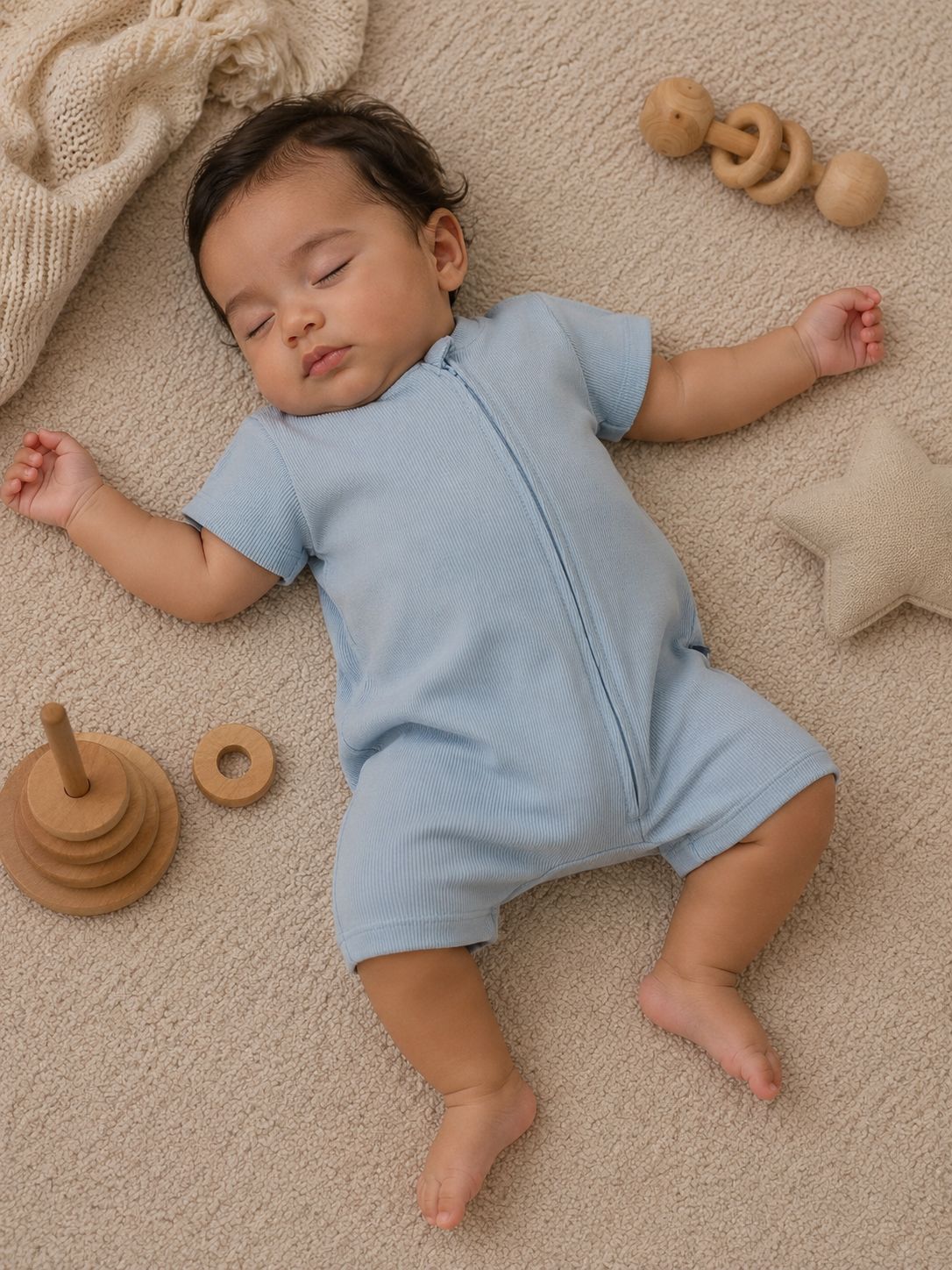 Cotton Ribbed Jumpsuit