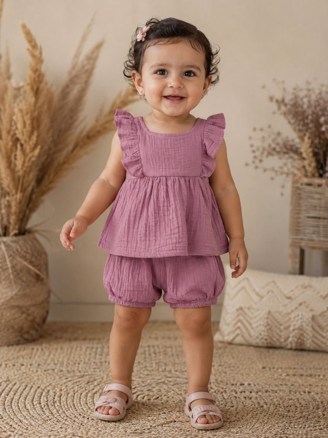 Muslin Ruffle Set
