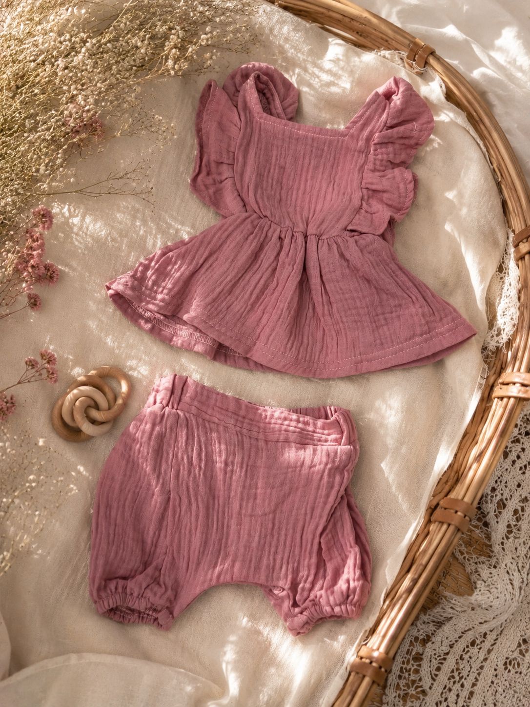 Muslin Ruffle Set