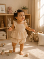 Muslin Ruffle Set
